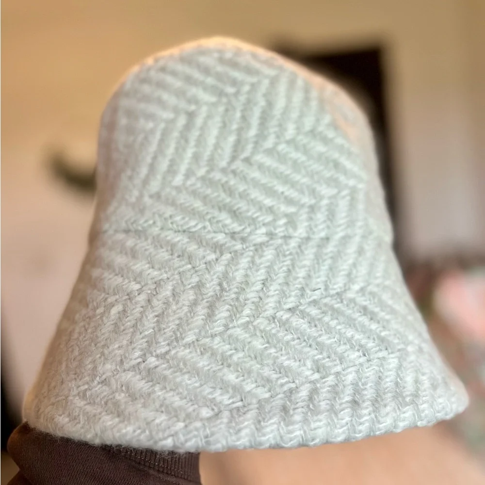 NWT Aran Sweater Market Alpaca Wool Country Hat Herringbone Bucket Style Ireland - Picture 2 of 6